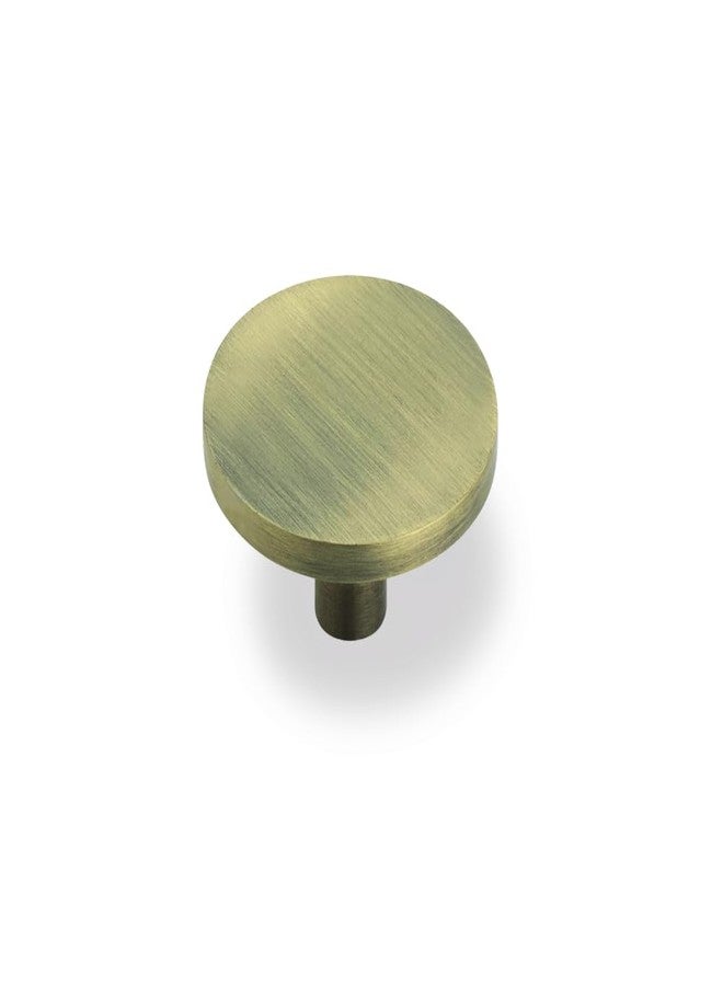Allied Stainless Steel Round Knob | Suitable for Cabinet, Drawer | Pack of 4, Brass Antique | 1.5" Round - Image 2
